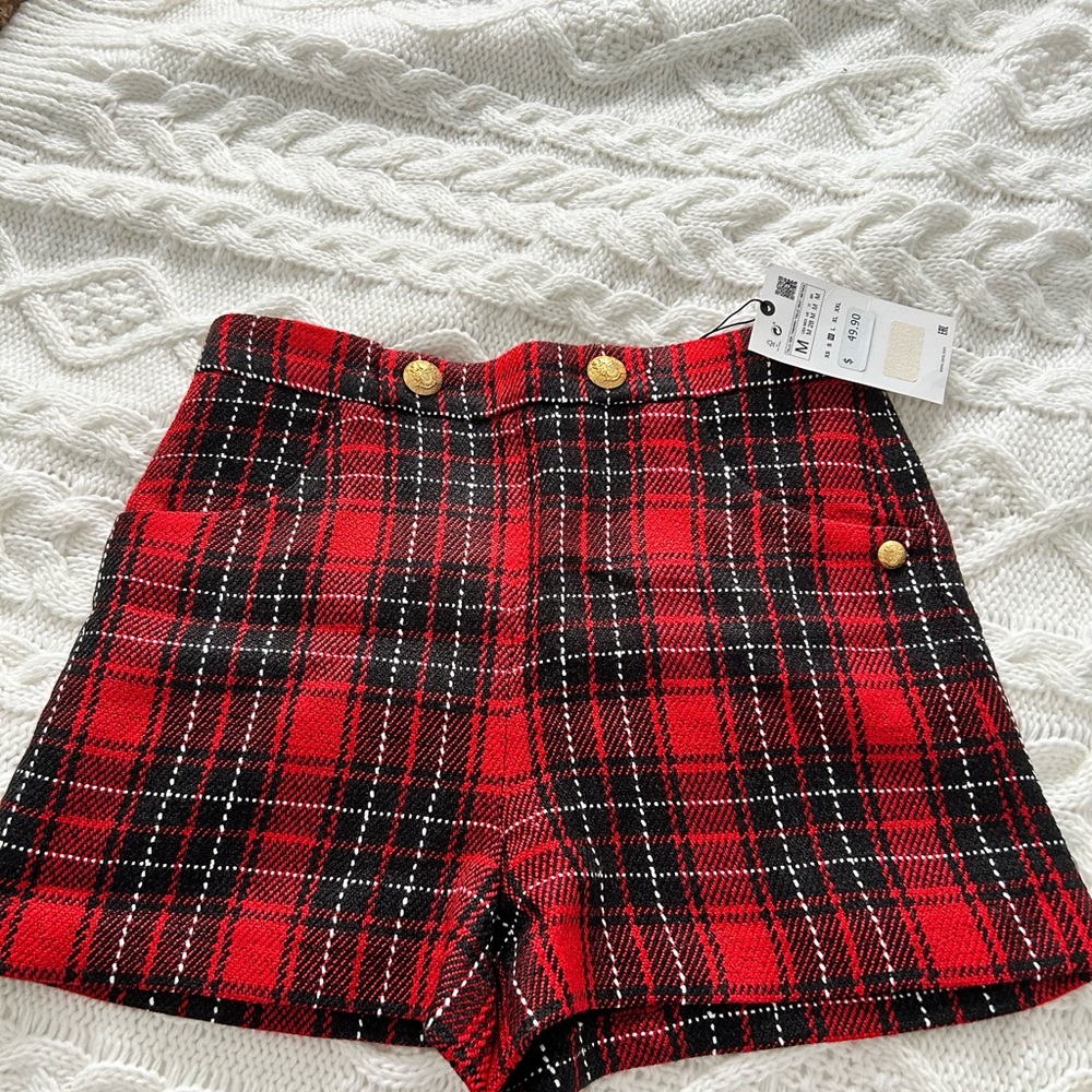 Zara tweed shorts